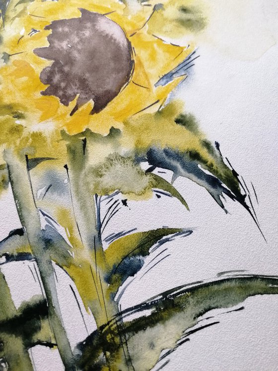 Sunflowers painting.