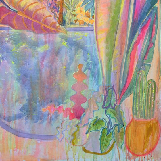 ‘Iridescent Skies = Languid Poolside’