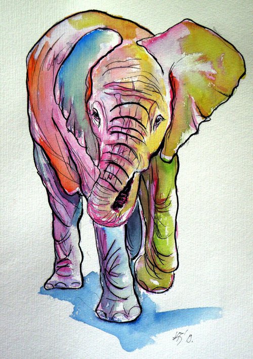 Elephant baby by Kovács Anna Brigitta
