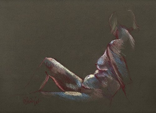 Seated nude by Louise Diggle