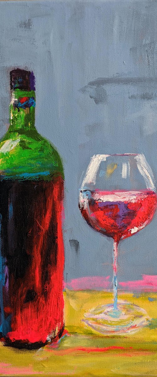RED WINE AND SUMMER by Kasia Pawlak