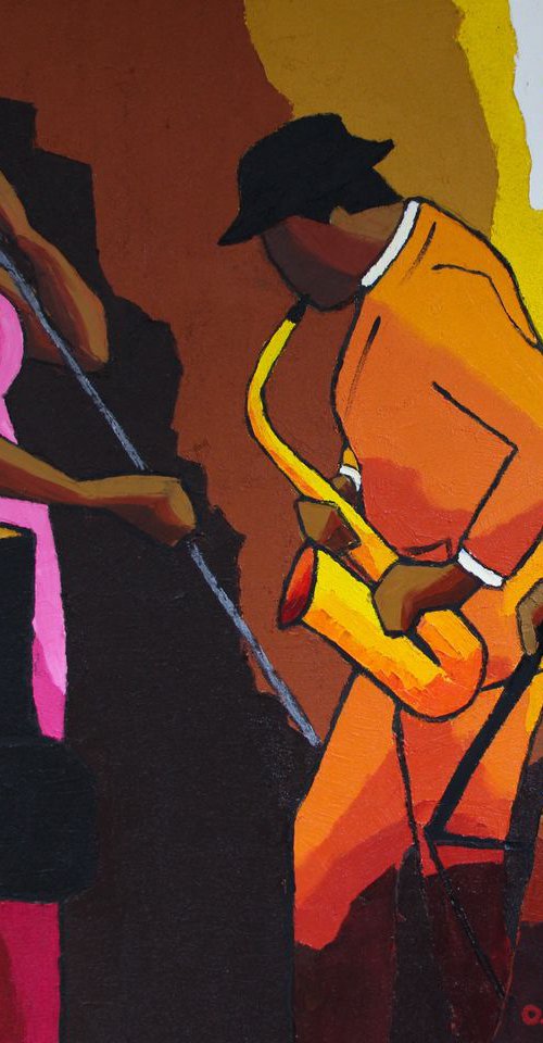 Jazz pink singer with trio by Olivier Boissinot