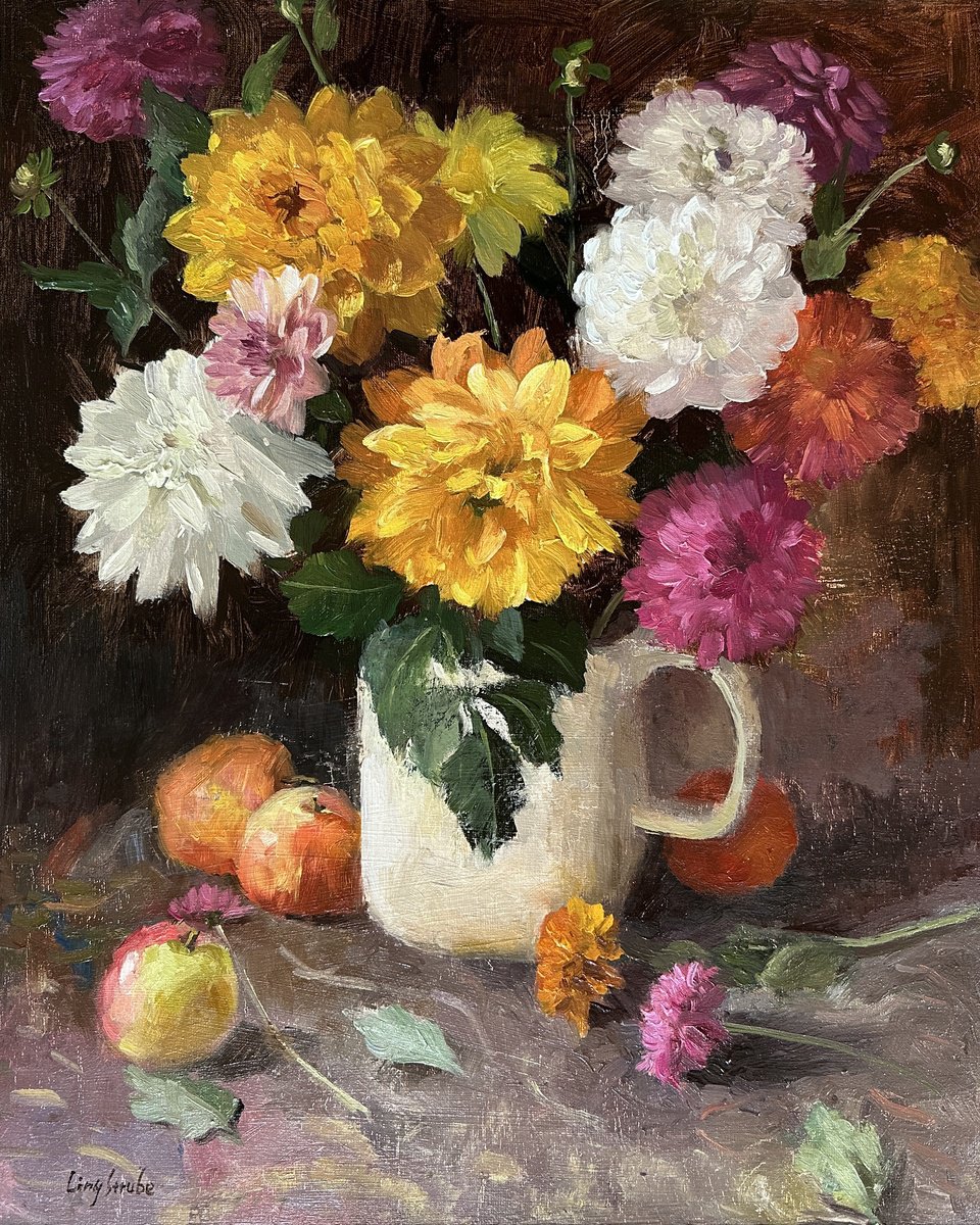 Dahlia Bouquet #2 by Ling Strube