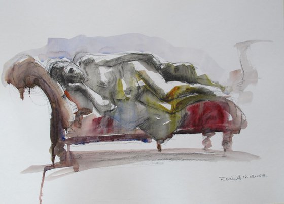 reclining female nude