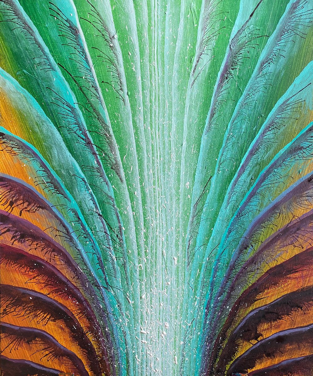 Abstract Acrylic Painting By Alisa Asatryan, 20 X 24, Pandora. Awakening, Original Artwork