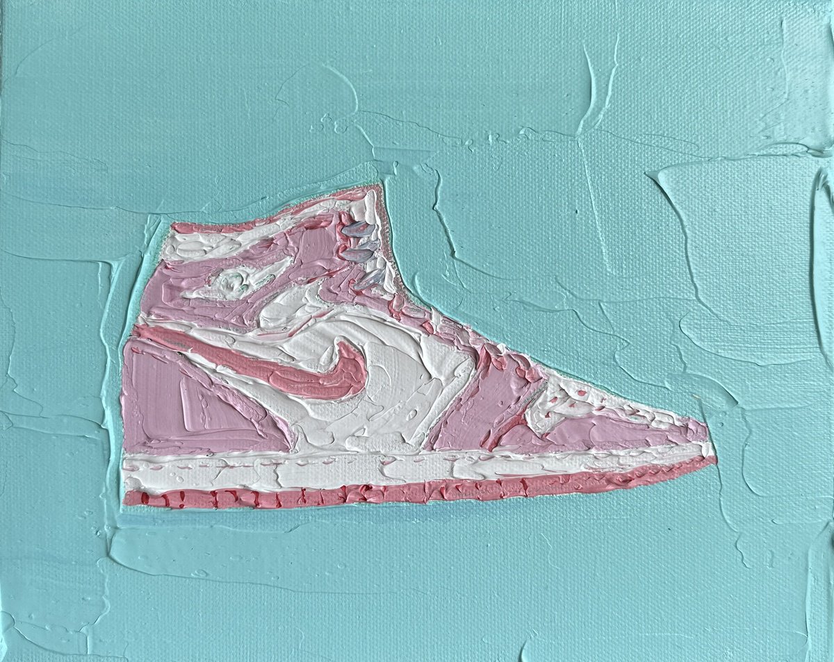  Air Jordan: Pink By Guzaliya Xavier, 10 X 8, Artwork For Sale On Artfinder