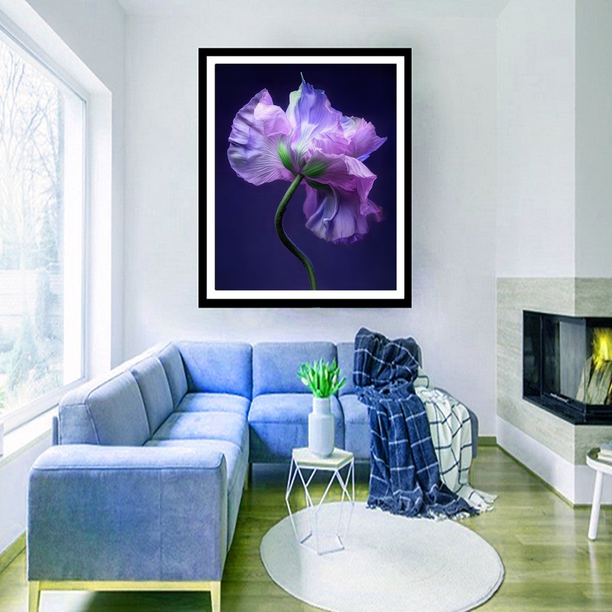 Photorealistic Botanical Photograph By Michael Filonow, 26 X 32", Botanical Grace 3, Original Artwork