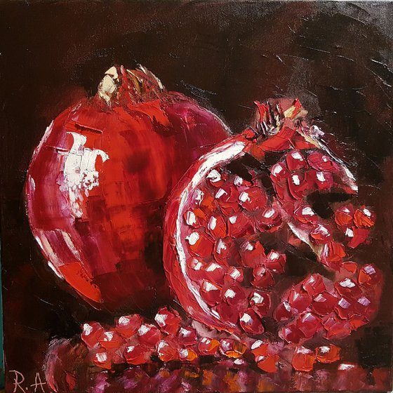 Still life - Pomegranate 35*35 cm