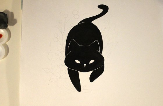 Dark cat