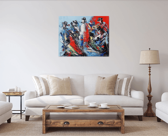 Jazz Band on Canvas