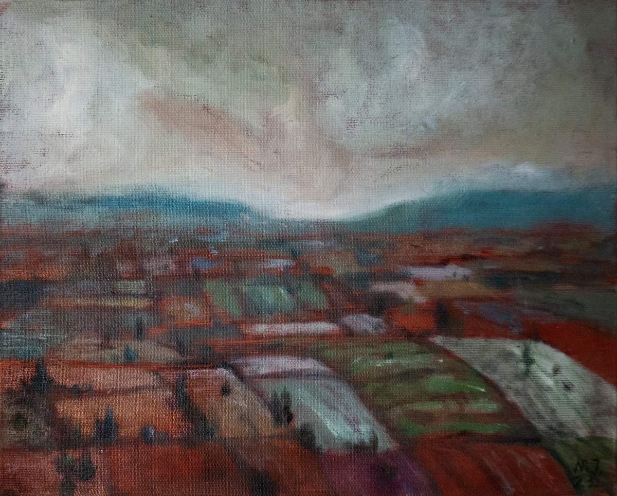 Misty Winter Fields By Nikola Ivanovic, 12 X 9, Artwork For Sale On Artfinder