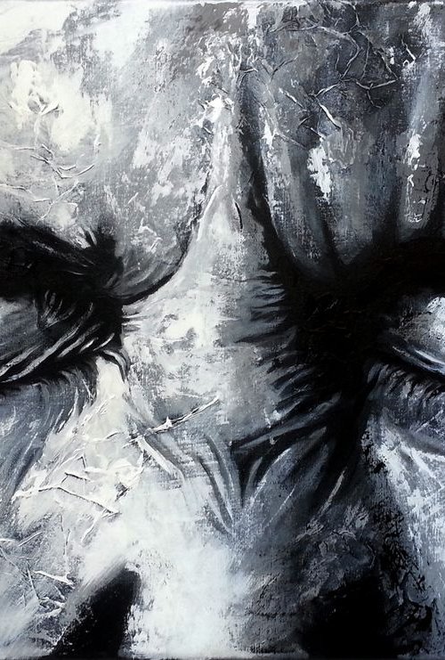 MIXED MEDIA PAINTING-23 by Burcu Akarcay