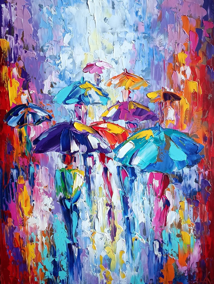 Expressive Oil Painting , Color Kaleidoscope By Anastasia Kozorez, 12 X 16, Artwork For Sale On Artfinder