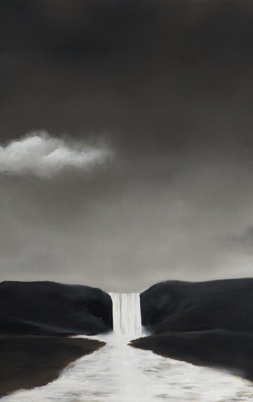 Cloud With Skogafoss, Iceland by Rolf Marriott