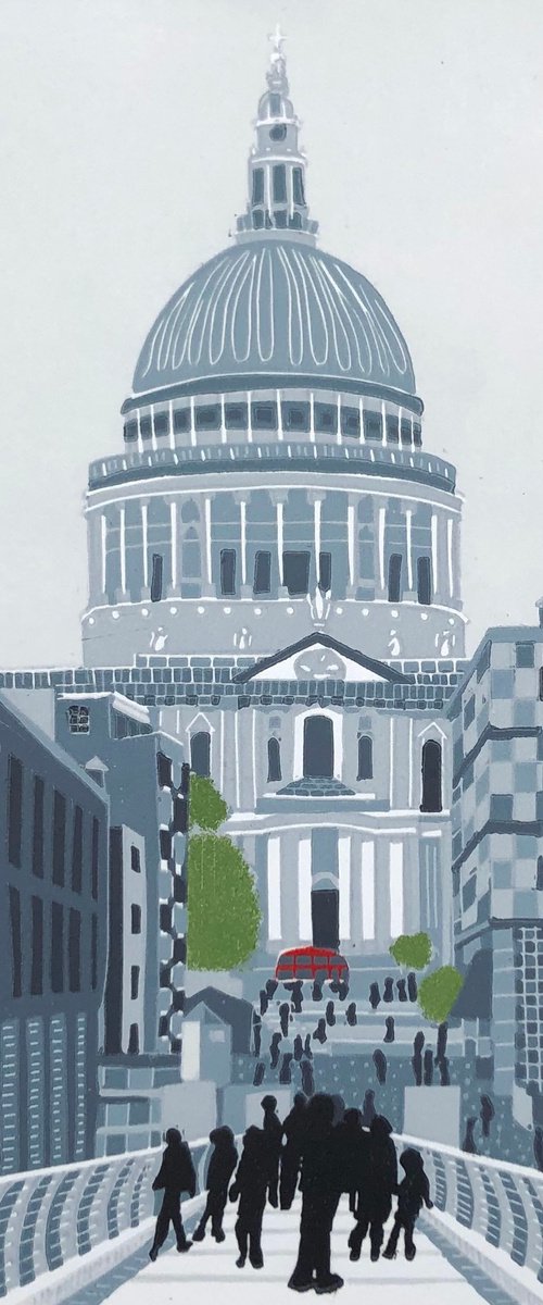 Walking to St. Paul's by Nathalie Pymm Art