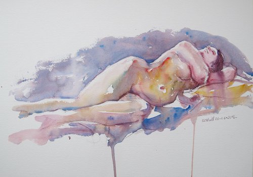 reclining female nude by Rory O’Neill