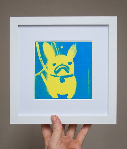 'Yoyo' French Bulldog (small framed artists proof) by AH Image Maker