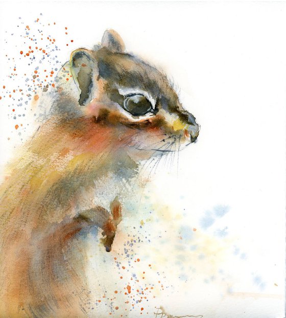 Chipmunk portrait