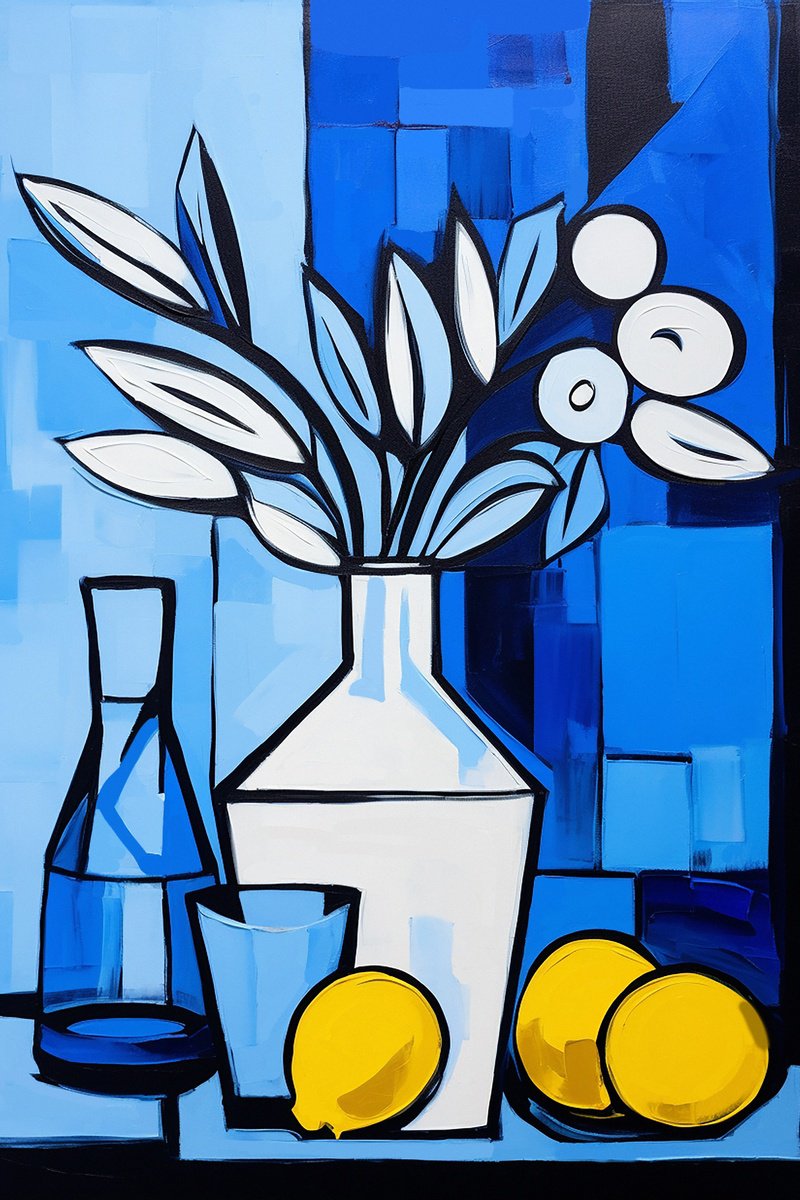 Urban And Pop Acrylic Painting , Abstract Still-Life Xxxii By Kosta Morr, 47 X 71, Artwork For Sale On Artfinder