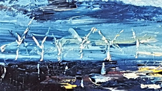 Moonlight & Windmills - a semi abstract horizon