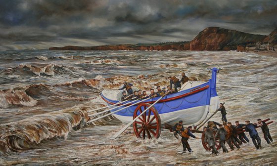 SIDMOUTH LIFEBOAT LAUNCH 31st DECEMBER, 1872