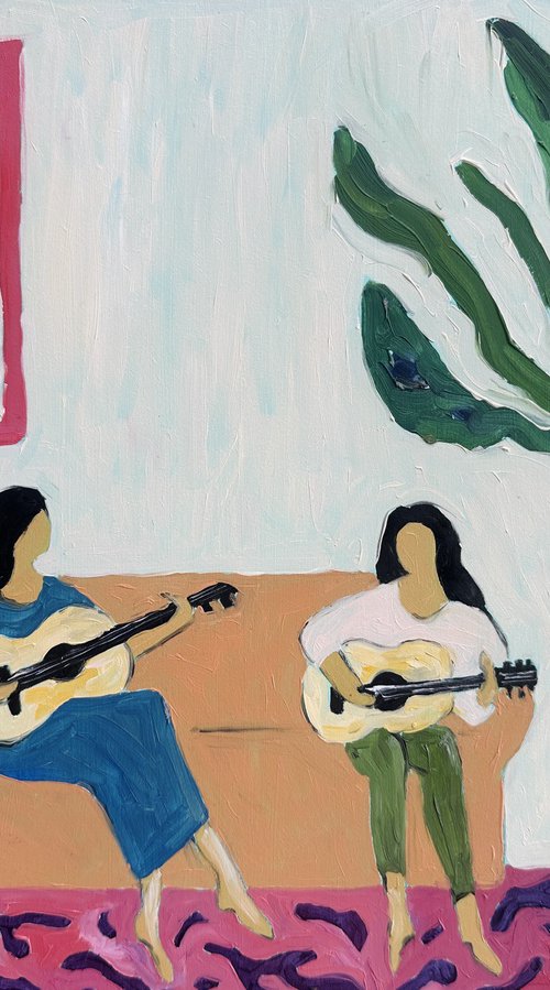 Girls with a Guitar by Irina Anis