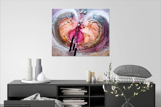 TORUS 7269 3D textured abstract painting on canvas