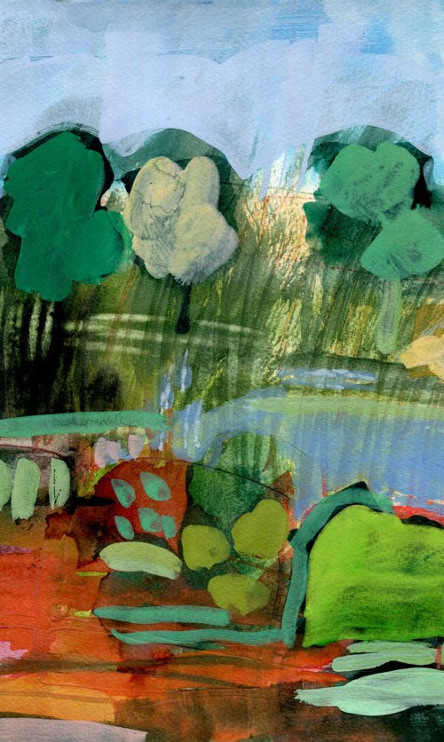 Red Pond by Elizabeth Anne Fox