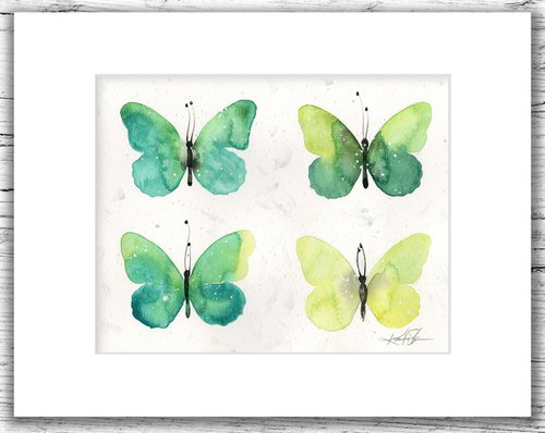 Four Butterflies 5 - Butterfly Art by Kathy Morton Stanion by Kathy Morton Stanion