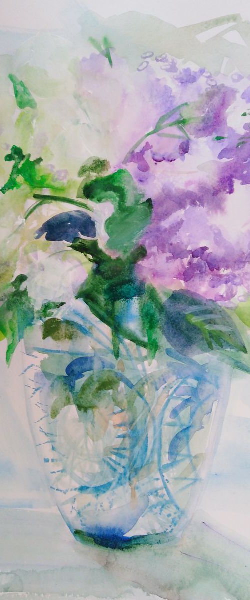 Lilac - pink and white after the rain ! Gift item ! by Oxana Raduga