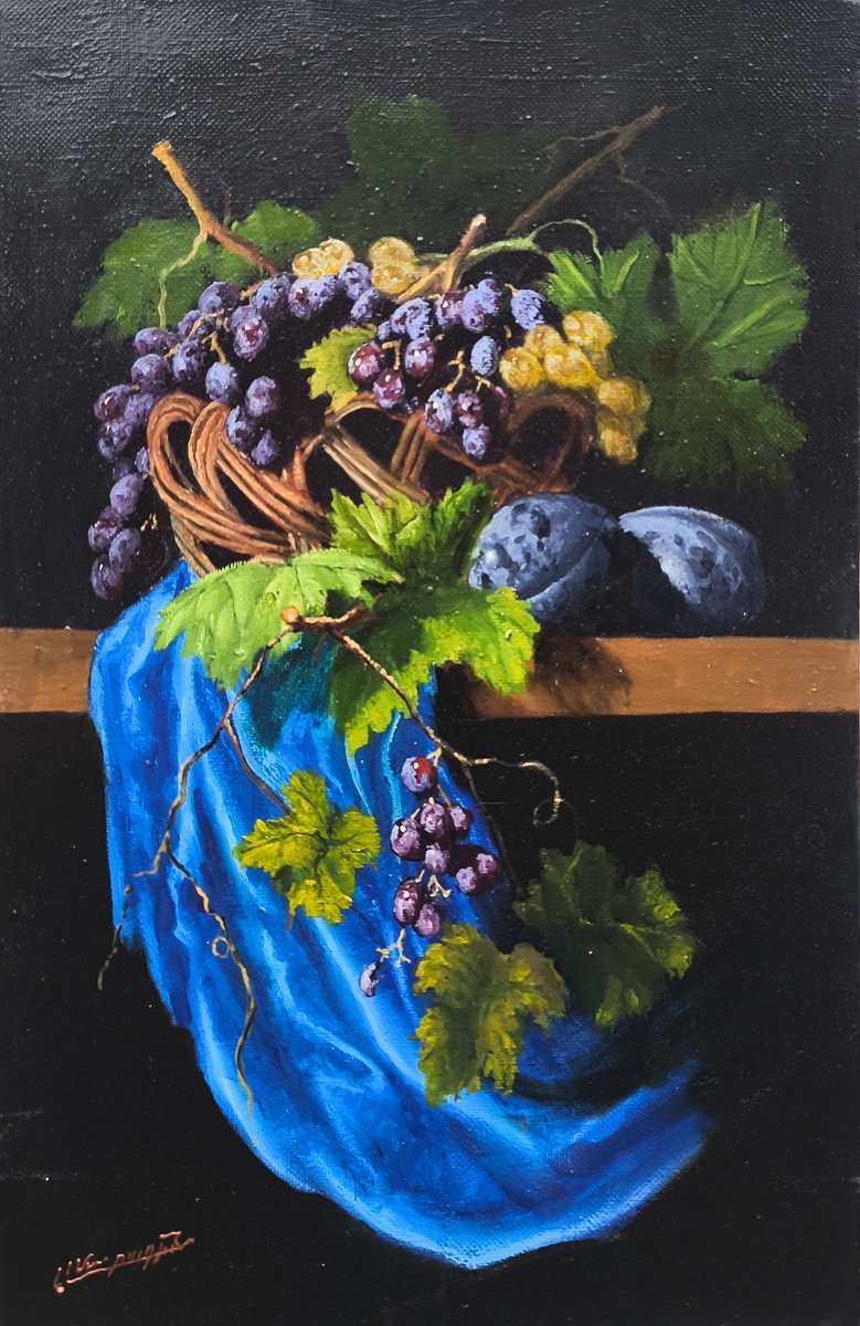 Photorealistic Oil Painting , September Still Life By Arayik Muradyan, 16 X 24, Artwork For Sale On Artfinder