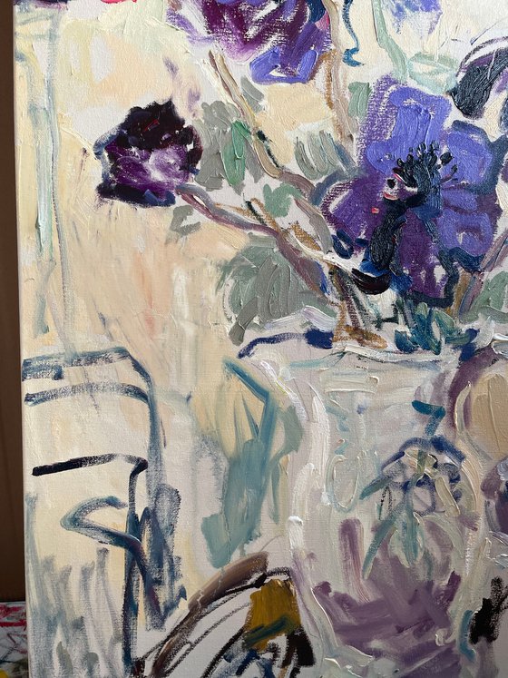 Still life with anemones