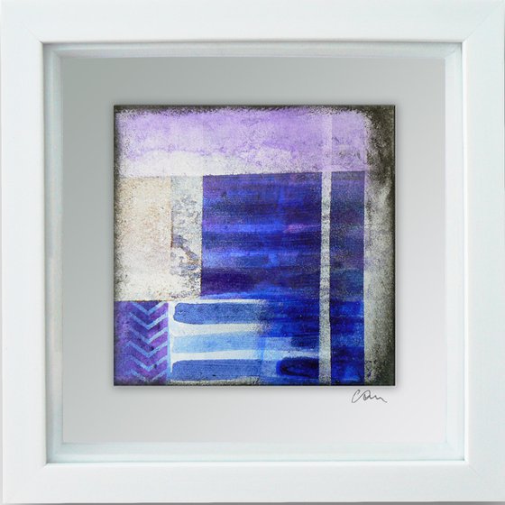Framed ready to hang original abstract  - Cahier #13