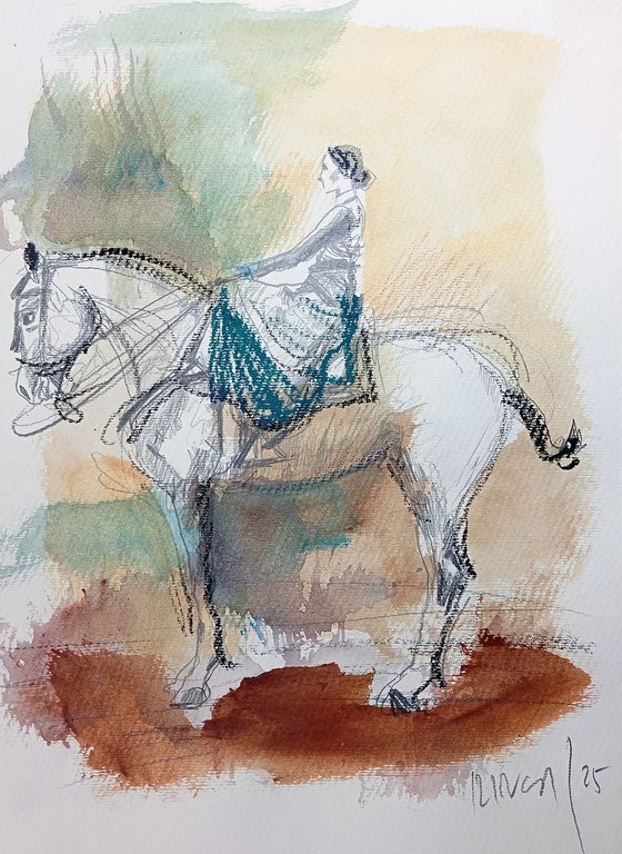 Equestrian portrait