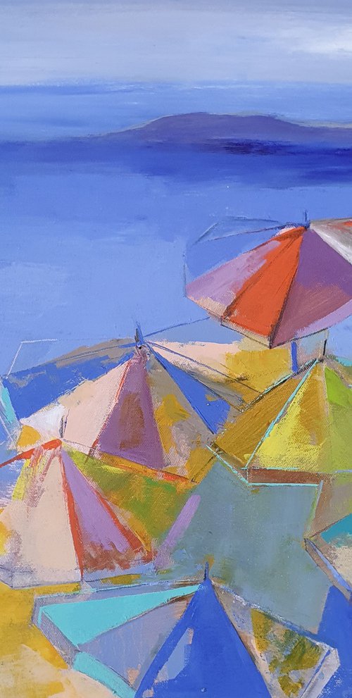 beach umbrellas by Victoria Cozmolici