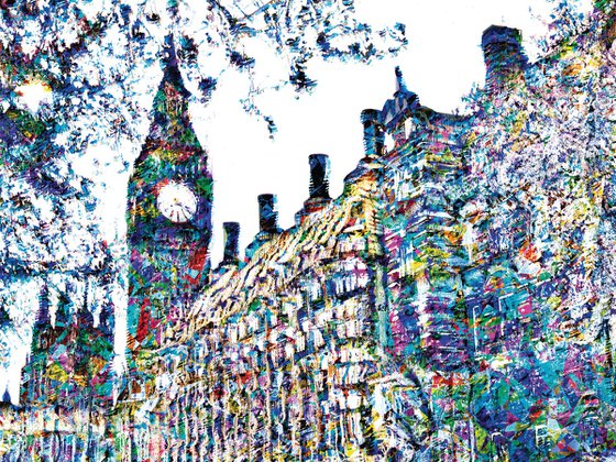 Bosquejos londinenses, Big ben/XL large original artwork