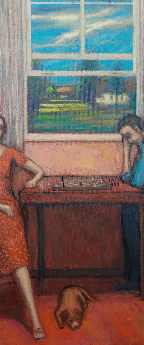Chess players by Massimiliano Ligabue