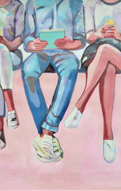 Conversation / 100 x 66 cm by Alexandra Djokic