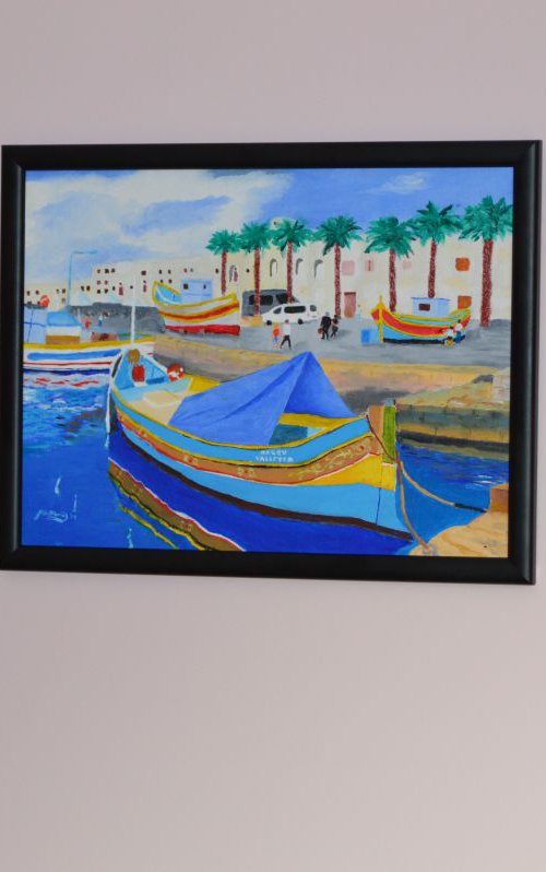 Marsaxlokk Malta by John Wellburn