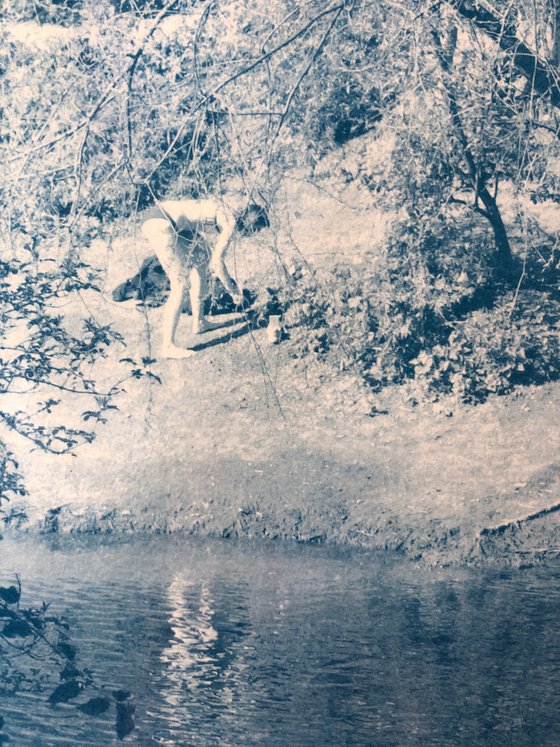 The Clapton Riviera - Cyanotype Print