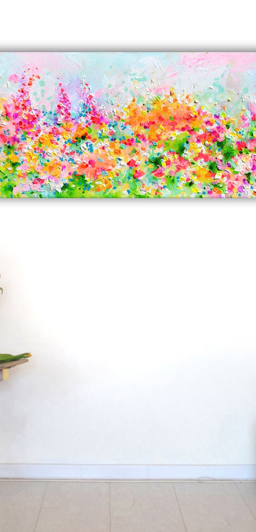 I've Dreamed 39 - Cottage Spring Flower Field by Soos Roxana Gabriela