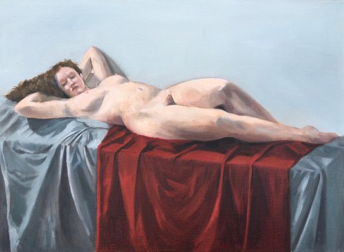 Reclining Nude by Alison Chambers