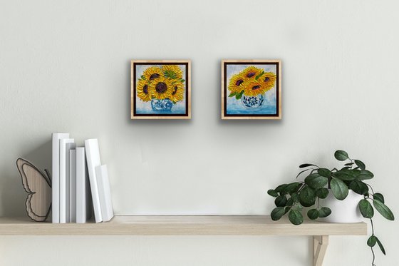 Sunflowers in a vase