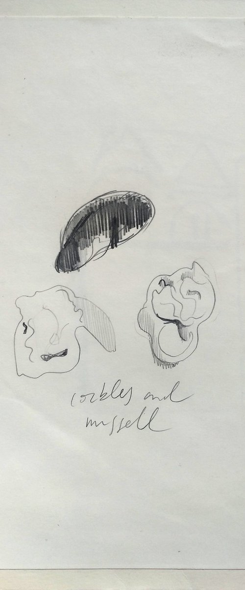 Cockles and Mussel sketch by Hannah Clark