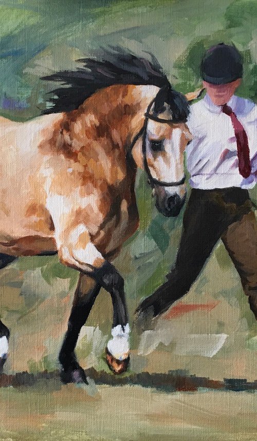 Dun Show Horse by Lorna Lancaster ASEA