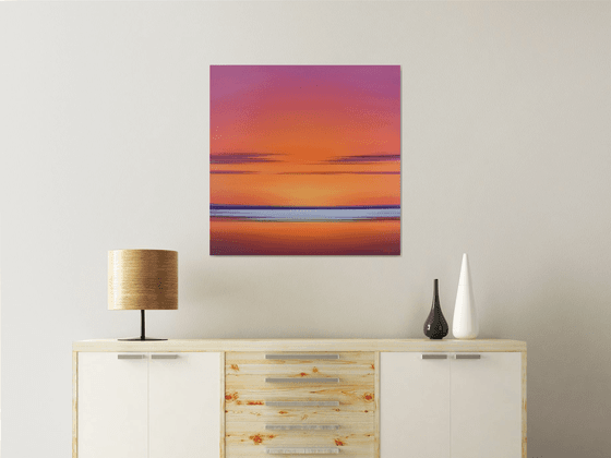 Vibrant Sunset - Colorful Abstract Landscape