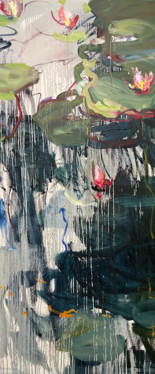 The water-lily pond. by Lilia Orlova-Holmes