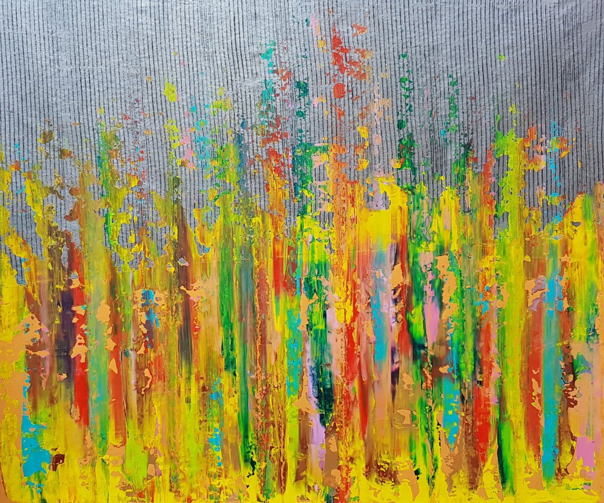 Abstract Acrylic Painting By Ivana Olbricht, 43 X 35, Balance No.17, Original Artwork