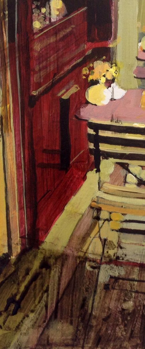  Cafe tables near Blvd. St Germain, 11.9.14 by Julian Sutherland-Beatson