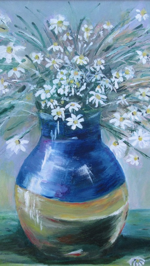 Daisies in a Jar by Katia Ricci